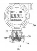 一种可防表头过度旋转的流量计